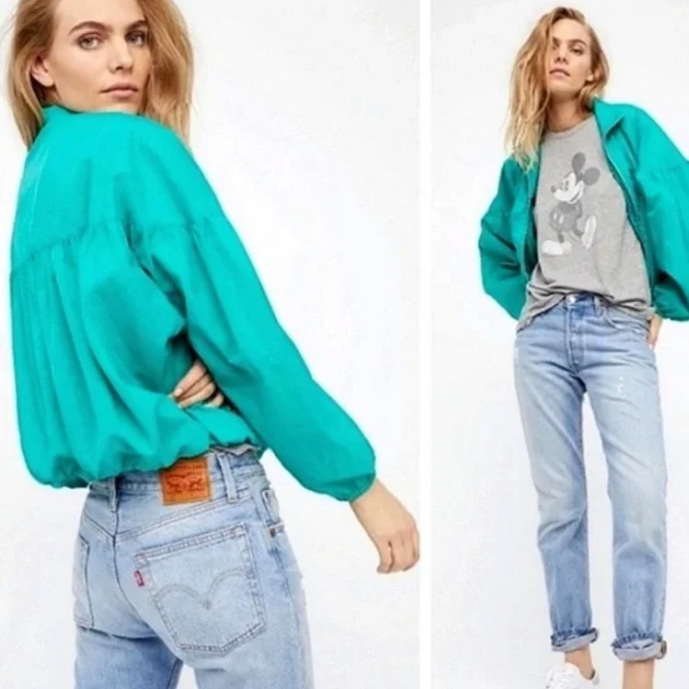 🌺Free People Now or Never Nylon Bomber Jacket🌸🌺 - Picture 5 of 15